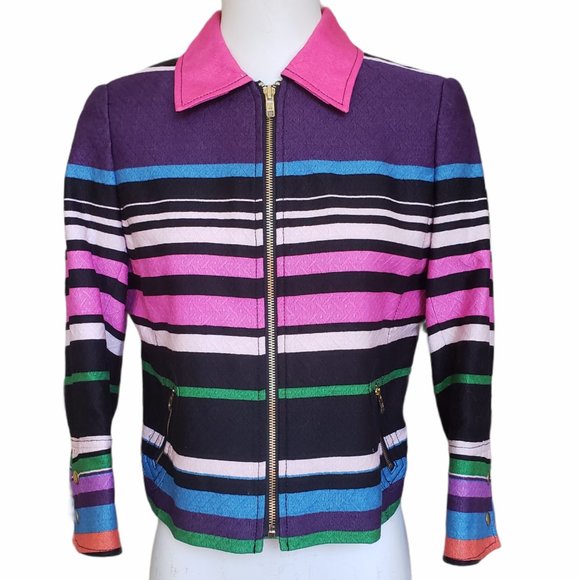 NWOT Anthracite by Muse  Multi-Colored Jacket Sz 8P - Picture 1 of 11